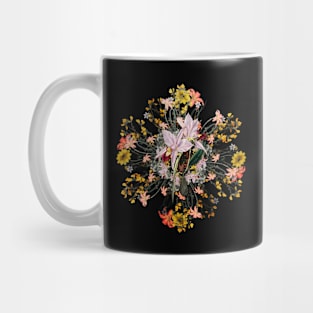 Vintage Two Edged Laelia Floral Wreath Mug